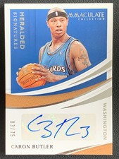 Caron Butler 2020-21 Panini Immaculate Heralded Signatures Auto /75 #HS-CBU