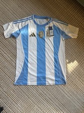 NWT adidas Argentina 2024 Home Jersey - 3-Star World Champions Blank Back Size M