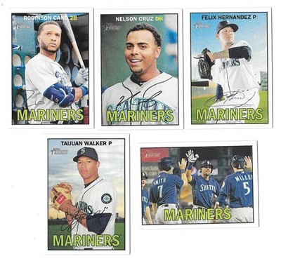 2016 Topps Heritage (1-500) - SEATTLE MARINERS Team Set