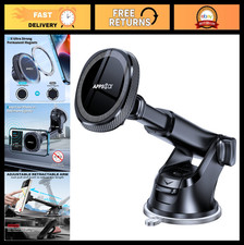Magnetic Phone Holder for Car Dashboard  Windshield, Suction Cup Mount, Telesco