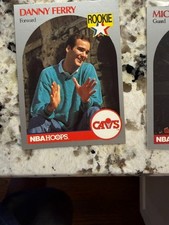 1990-91 NBA HOOPS BASKETBALL ROOKIE CARD CLEVELAND CAVALIERS DANNY FERRY #336. rookie card picture