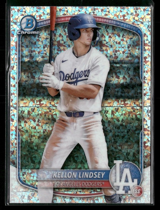 2025 Bowman Chrome Prospects Mini-Diamond Refractor Kellon Lindsey #BCP-137 00jz