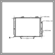 Radiateur Mercedes 210