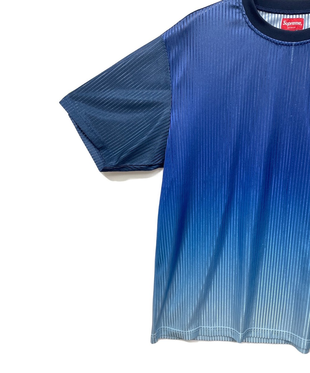 SUPREME Gradient Mesh Stripe Jersey Size: L Men Blue | eBay