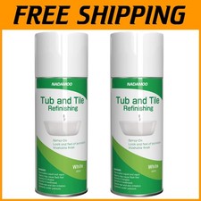 Transform Your Bathroom with 450ml White Bathtub and Tile Refinishing Spray Kit 4.27 per fl oz