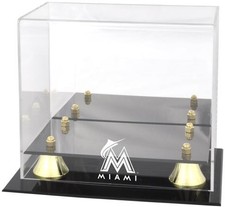 Miami Marlins Golden Classic Logo Mini Helmet Case
