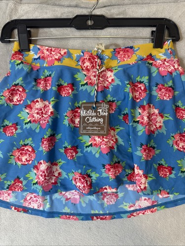 Matilda Jane Women’s Swim Skirt Size Small Blue Floral Swimwear NWT - Picture 3 of 9