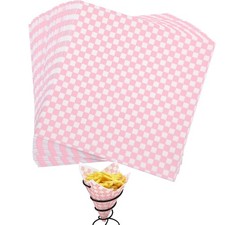 Waxed Deli Paper Sheets 12  12 Inch, 100 Pcs Food Basket Liners for Sandwich...