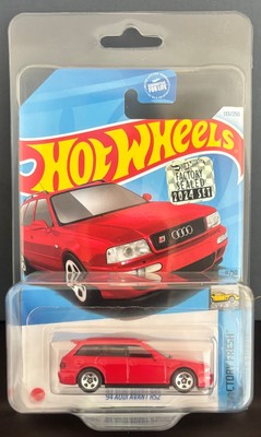 Hot Wheels '94 Audi Avant RS2 red Factory Sealed limited long card