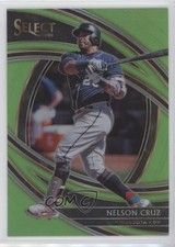 2020 Panini Select Premier Neon Green Prizm 1/99 Nelson Cruz #185 0w8