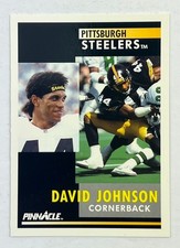1991 Pinnacle #109 - David Johnson Pittsburgh Steelers NFL - Free Ship