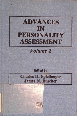 Advances in Personality Assessment: Volume 1. Spielberger, Charles D.: