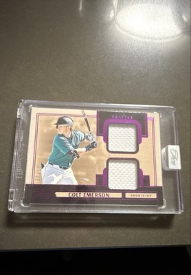 2025 Panini Three and Two - Prospect Dual Jerseys Colt Emerson, /32 (MEM, RC)