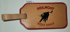 Boy Scout Philmont Scout Ranch Leather Luggage Tag