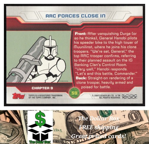 2004 Topps Star Wars: The Clone Wars #59 ARC Forces close in - - Bild 2 von 2