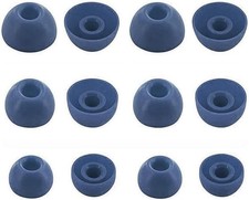 Replacement Earbud Ear Buds Tips Eartips Compatible with S/M/L, Navy