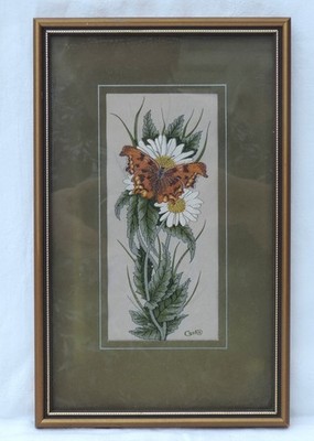 Cash's of Coventry woven silk picture - Butterflies - Comma