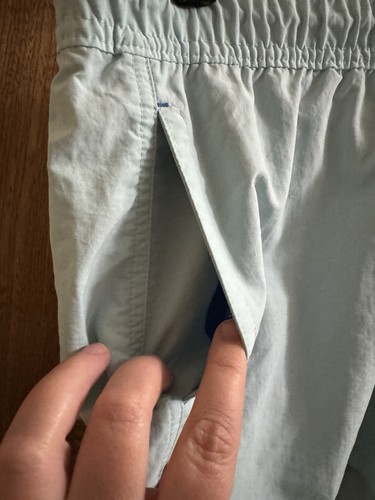 Vineyard Vines Womens’s Board Shorts Light Blue Elastic Waist 3” Inseam Tie Sz L - Picture 5 of 10