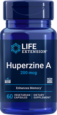 Life Extension HUPERZINE A 200 MCG 60 VegCaps