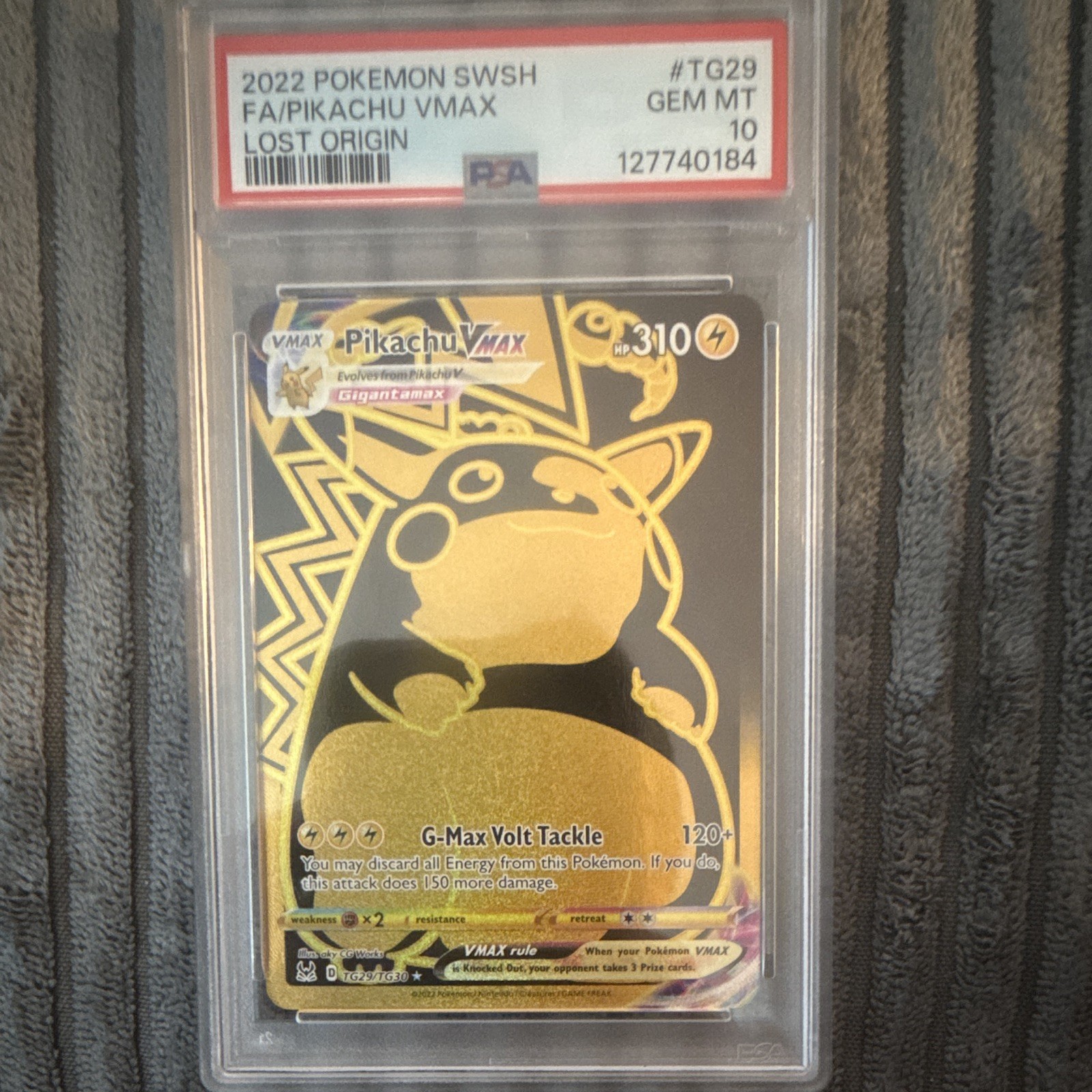 Pokemon Company Pikachu VMAX Secret SWSH11 TG29/TG30 Holo ENG 2022 PSA 10 HP310