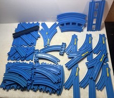 TOMY Thomas Friends Trackmaster Blue Train Track Lot Tracks 59 PC VTG Plarail