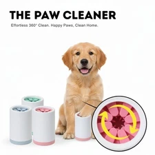 Dog Paw Cleaner with Soft Silicone Brush Cup for Cat & Dogs Mud Remover