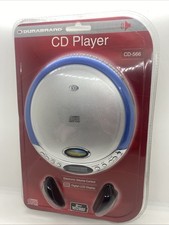 Durabrand CD Player CD-566 Blue and Silver With Headphones BRAND NEW SEALED