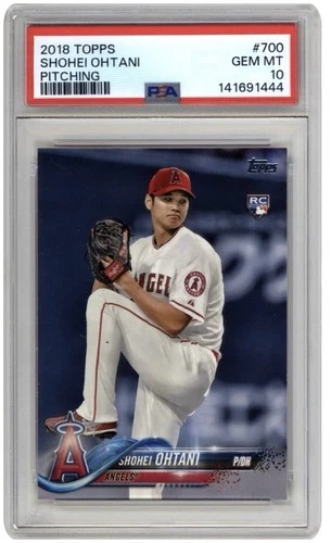 2018 Topps - Shohei Ohtani #700 White Jersey (RC) Los Angeles Angels GEM MINT 10