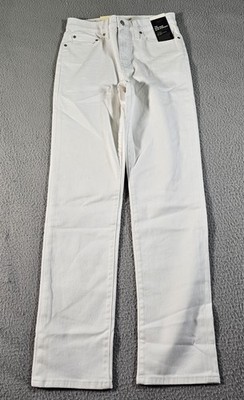 Levis 724 Jeans Womens 28x32 White High Rise Slim Straight Stellar Stretch Pants