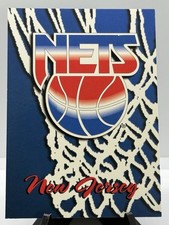 1994-95 NBA Hoops New Jersey Nets Team Logo Basketball Card Skybox #407
