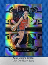 2024 #57 Julie Vanloo Panini WNBA Select Concourse Silver Prizm RC Mystics