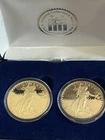 Two 1933 Liberty Standing Walking 20 Dollar Coin United States Gold Copies