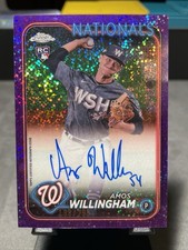 2024 Topps Chrome - Amos Willingham #RA-AMW Purple Speckle Refractor /299 Auto