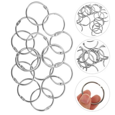  50 Pcs Metallbinderringe Karteikartenringe Buchzubehör Buchbinderringe