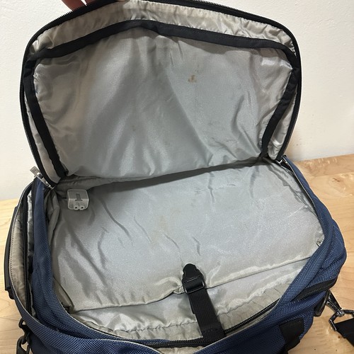Bolso de mano vintage Patagonia azul transporte MLC 45L 3 vías defecto de viaje - Imagen 7 de 17