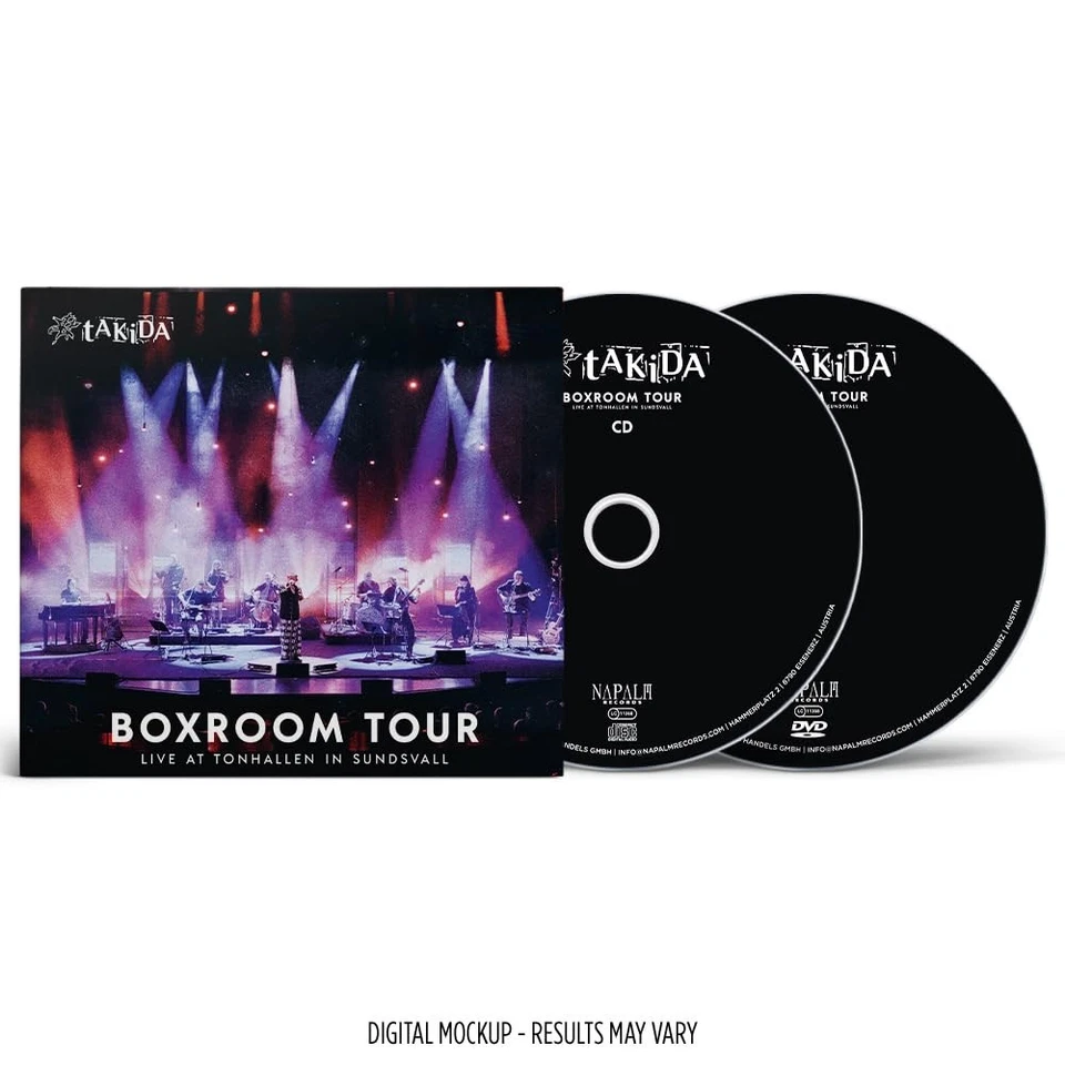 TAKIDA Boxroom Tour - Live At Tonhallen In Sundsvall CD + DVD NEU & OVP VVK