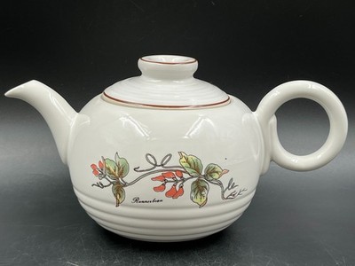 Vintage Jepcor Botanical Garden Runners Bean Tea Pot Korea
