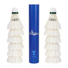 Badminton Shuttlecocks 12-Pack All Round Feather Real Fine Feather With Gre...