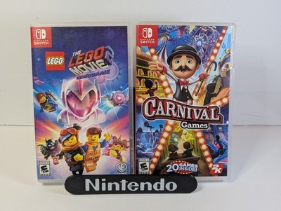 LEGO Movie 2 Videogame & Carnival Games Nintendo Switch 2 Game Bundle!  See Pics