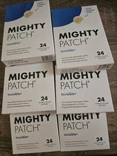 Mighty Patch Invisible Hydrocolloid Acne Pimple Patches 24 Count Exp27 6Pk 144ps