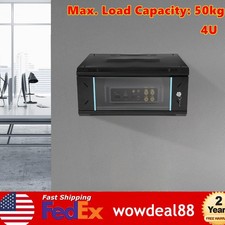4U Server Cabinet Case Wall Mount Network Server Data Cabinet Enclosure Rack
