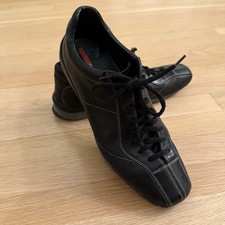Prada Men's Black Leather Lace-Up Sneakers  Size: 8.5 UK / 9.5 US