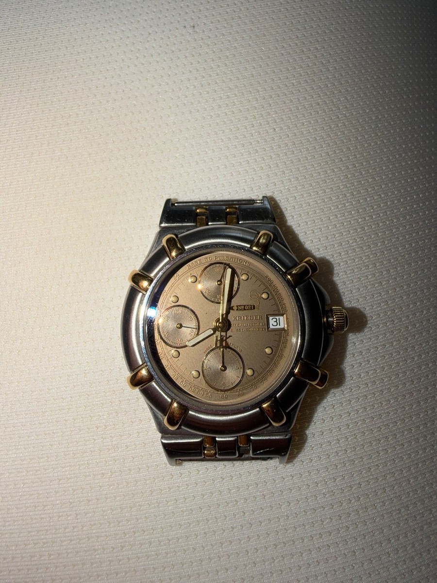Watch Krieger b929 Chronometer Automatic Chronograph Valjoux 7750