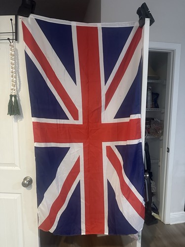 3 Ft/5 Ft GREAT BRITAIN Flag for Outdoor Flag Pole English With Bonus Hat NWT