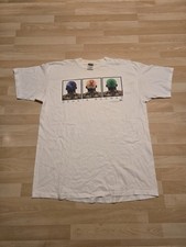 vintage 90s DENNIS RODMAN BLUE HAIR BASKETBALL PLAYER WHITE COTTON t-shirt XL