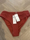 Marks and Spencer High Waist High Leg Bikini Bottoms Size 14