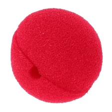 Bright Red Foam Clown Nose for Masquerade Parties and Halloween Fun