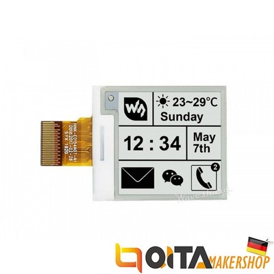 1.54'' 200×200 ePaper e-Ink Display Modul SPI Raspberry Pi e-Paper Raw Display