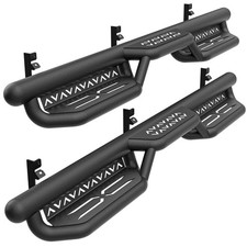 CrewCab Two Stairs Design Running Boards Side Steps Compatible with 2004-2025