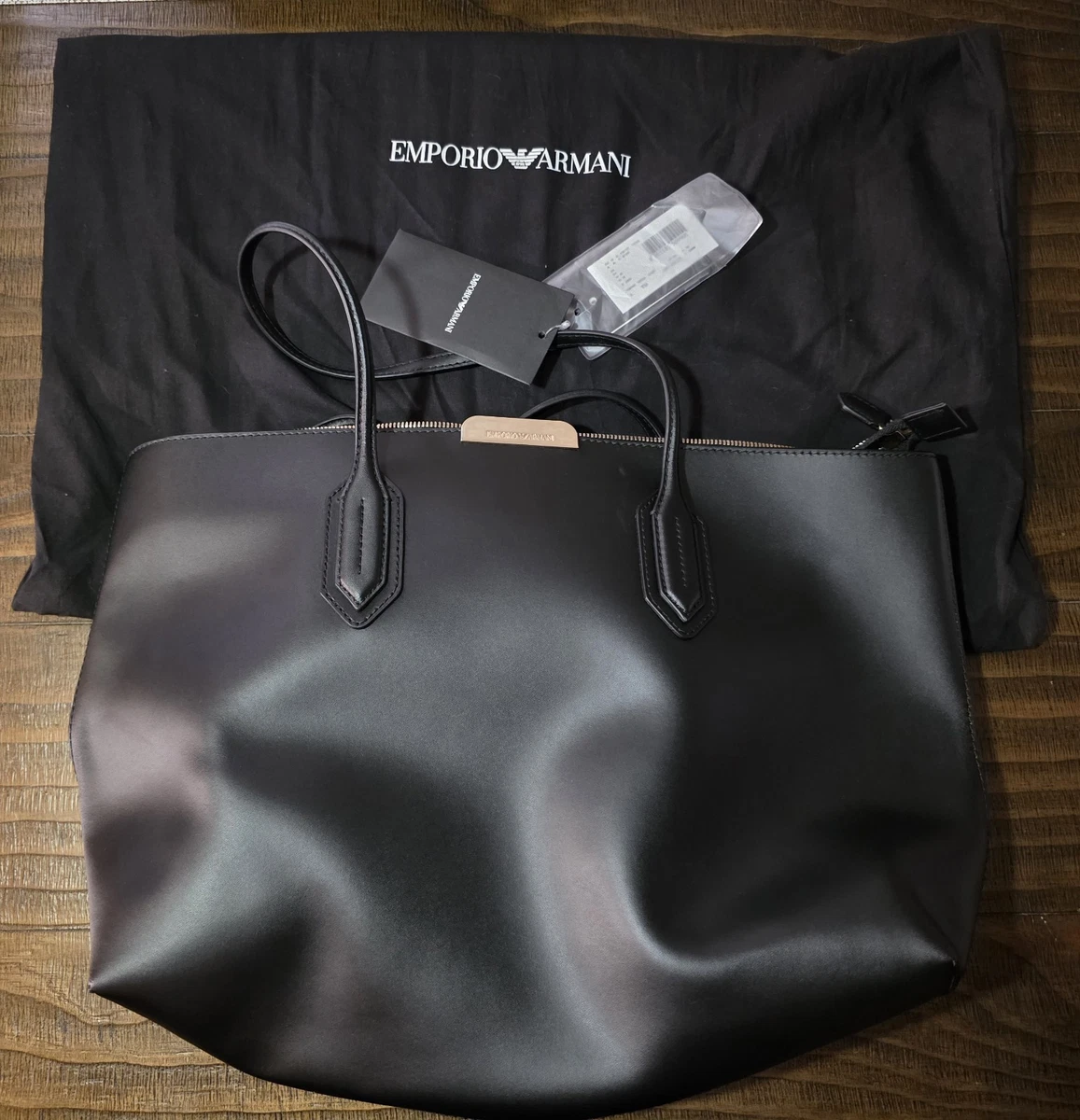 Emporio Armani Leather Exterior Bags & Handbags for Women for sale
